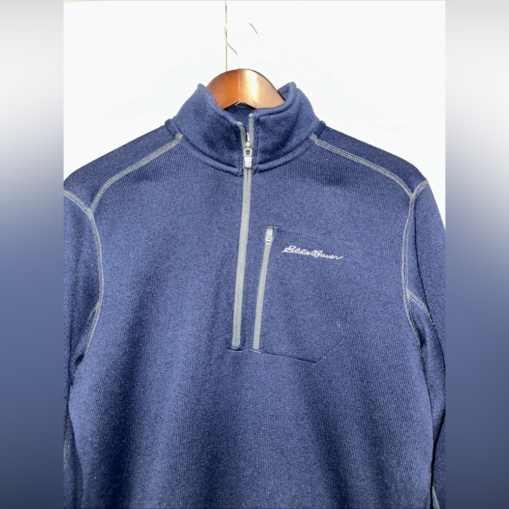 Eddie Bauer Soft Knit Longsleeve Half Zip Sweater M - Picture 2 of 5